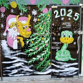 taze ýyl ayna surat