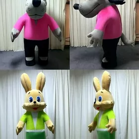 волк мишка дед мороз чебурашка