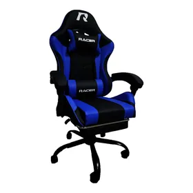 Racer Mustang oýun üçin kreslo, gara-gök, 90kg