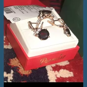 Серьги с гранатом