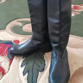 Сапоги кожаный