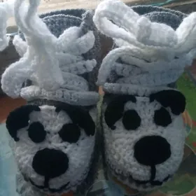 башмачки вязаные для детей