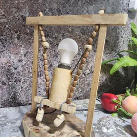 агачдан светильниклер