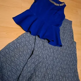 Вечерние костюмы с юбкой