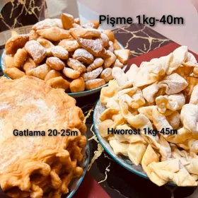 Toý somsa, Pişme, Gatlama