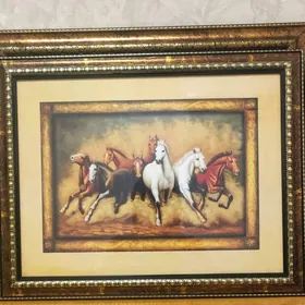 картина с лошадьми