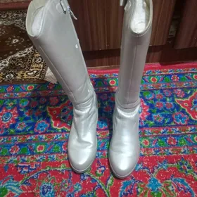 сапоги кожанные