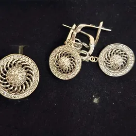 комплект белое золото