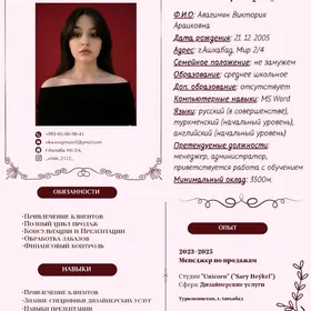 Резюме для работодателей