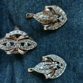 gyzyl komplekt halka yuzuk