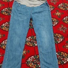 джинсовые брюки для беременых