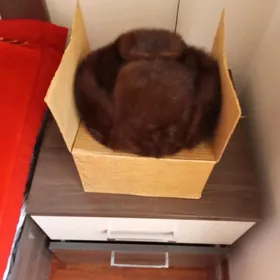 шапка норковая , новая