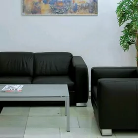 Кожаный Диван и 2 кресла