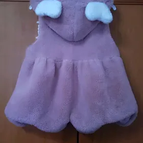 Детская шуба безрукавка