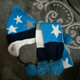 Шапка и шарф детские