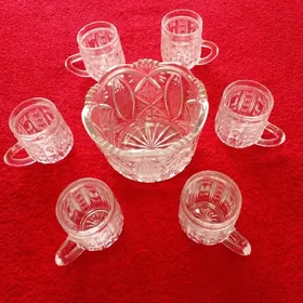 Вазочка хрусталь, бакальчики.