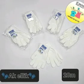 Ak ellik ak şapga🧤