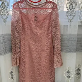 короткое платья,вязанная кофта