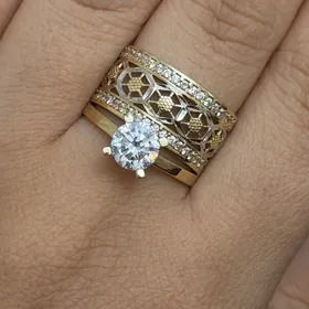 Gyzyl türk tekdaş yüzük