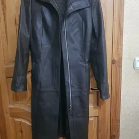 кожаное пальто