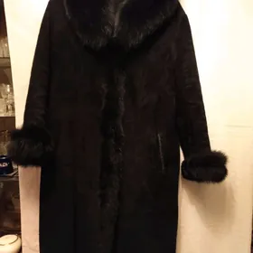 Дублёнка черная