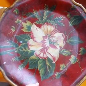 декоративные тарелки, глина