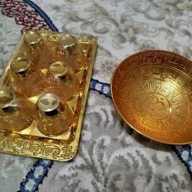 продается пиала со рюмками