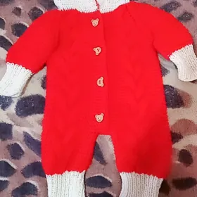 Вязаный Новогодний Комбез