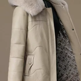 Куртка кожаная зимняя