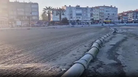 Мраморное море в Турции за короткий срок отступило от берега на 20 метров