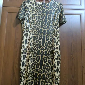 платье леопардовые