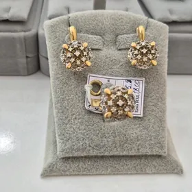 gyzyl komplekt we zynjyr