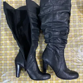 Сапоги кожаные