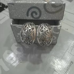 Серёжки серебро