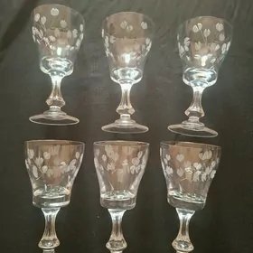 Хрустальная фужеры и стаканы