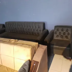 диван кресло каричнивый