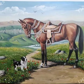 Elde çekilen Bedew aty