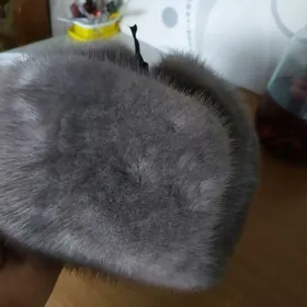 шапка норковая, ушанка