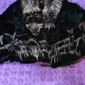 шуба чернобурка