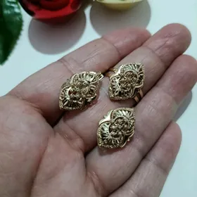 gyzyl komplekt brilyant