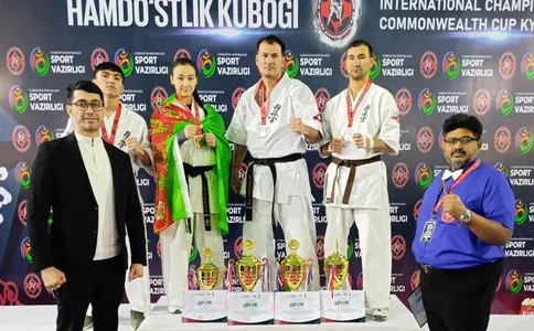 Türkmen karateçileri Özbegistanda Arkalaşygyň kubogynda 3 altyn we 1 kümüş medal gazandylar