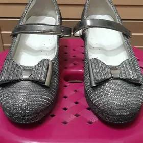 ТУФЛИ СЕРЕБРИСТЫЕ 36 РАЗМЕР