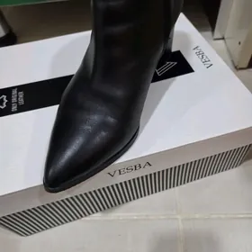 Женские сапоги нат.кожа