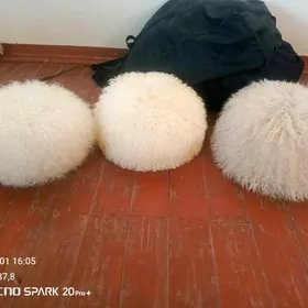 Natural Ak silkme telpek