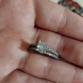 tektaş kümüş ýüzük