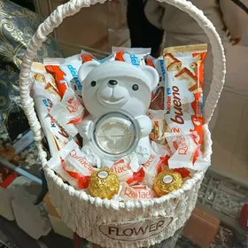 Kümüşli karına sebet