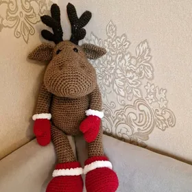 олень мягкая игрушка