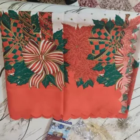 Новогодняя скатерть на стол.