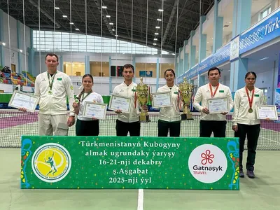 Allanur Daýanjow ilkinji gezek tennis boýunça Türkmenistanyň Kubogyny aldy