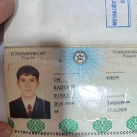 паспорт тапылды